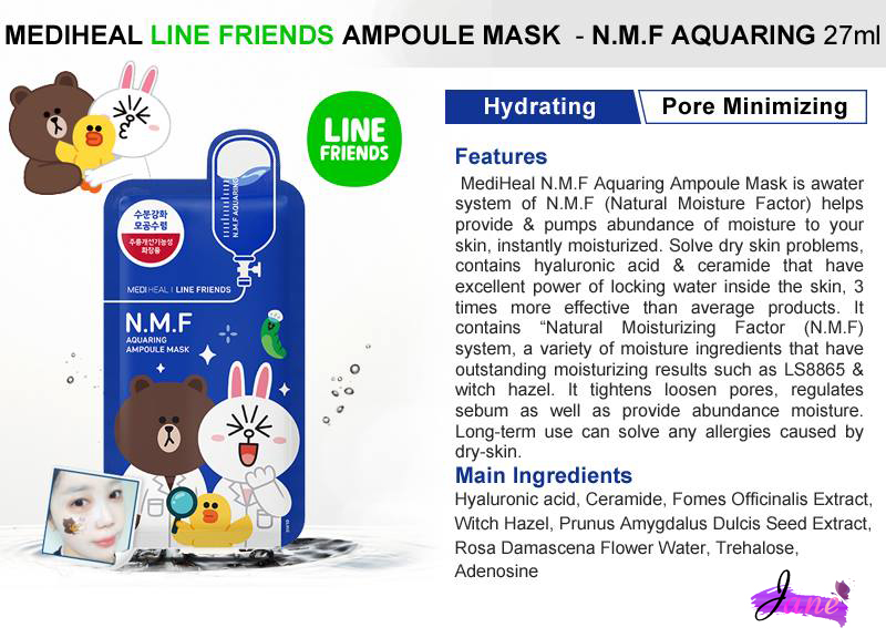 Mặt nạ loại N.M.F (Natural Moisture Factor) Aquaring